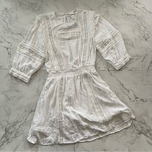H&M lace gauzy boho dress